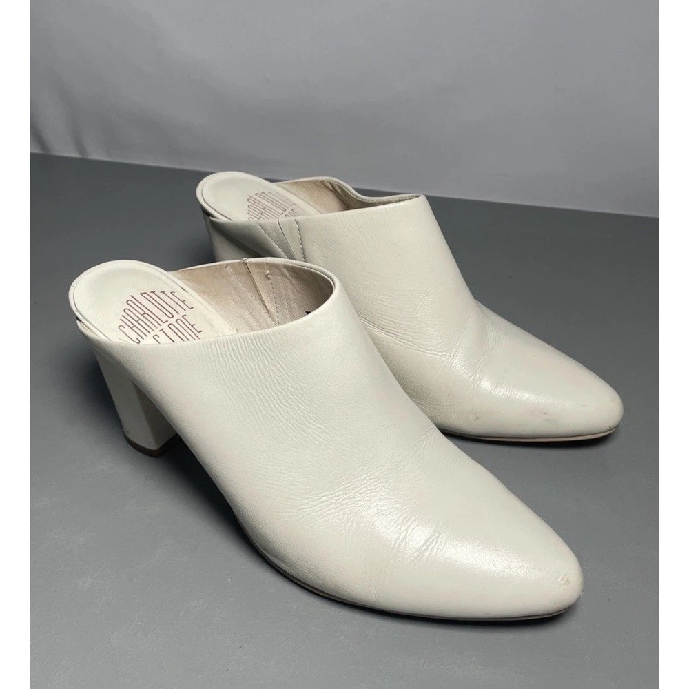 Charlotte Stone Mule Women Leather Shoes Size 8